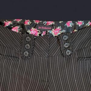 Women's Black and Multi Trousers